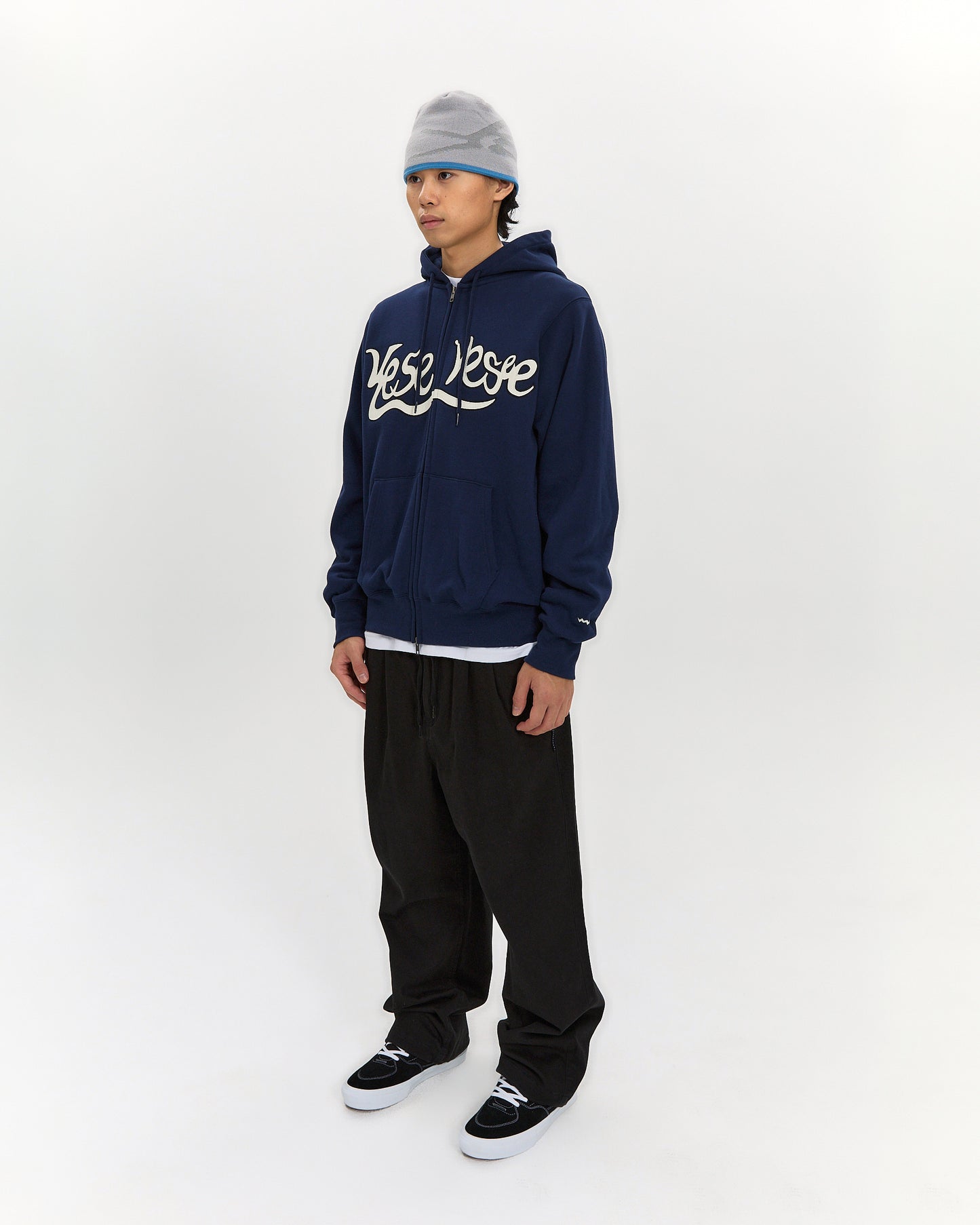 Y.E.S Snail Logo Zip-up Hoodie