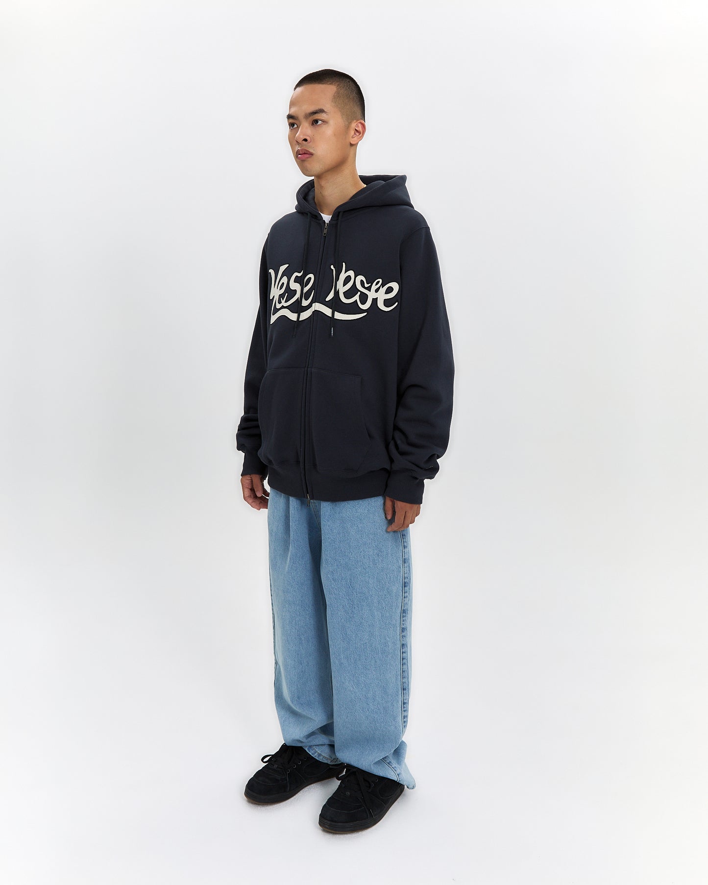 Y.E.S Snail Logo Zip-up Hoodie