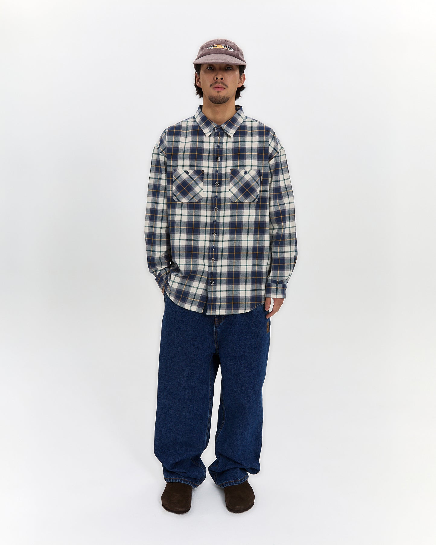 Two Tucked Denim Pants