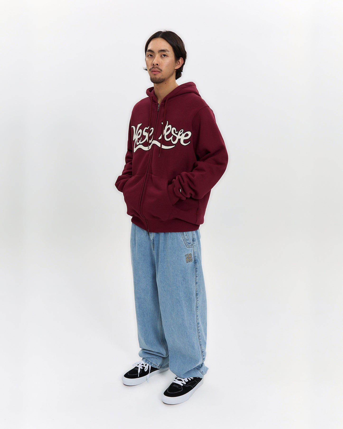 Y.E.S Snail Logo Zip-up Hoodie