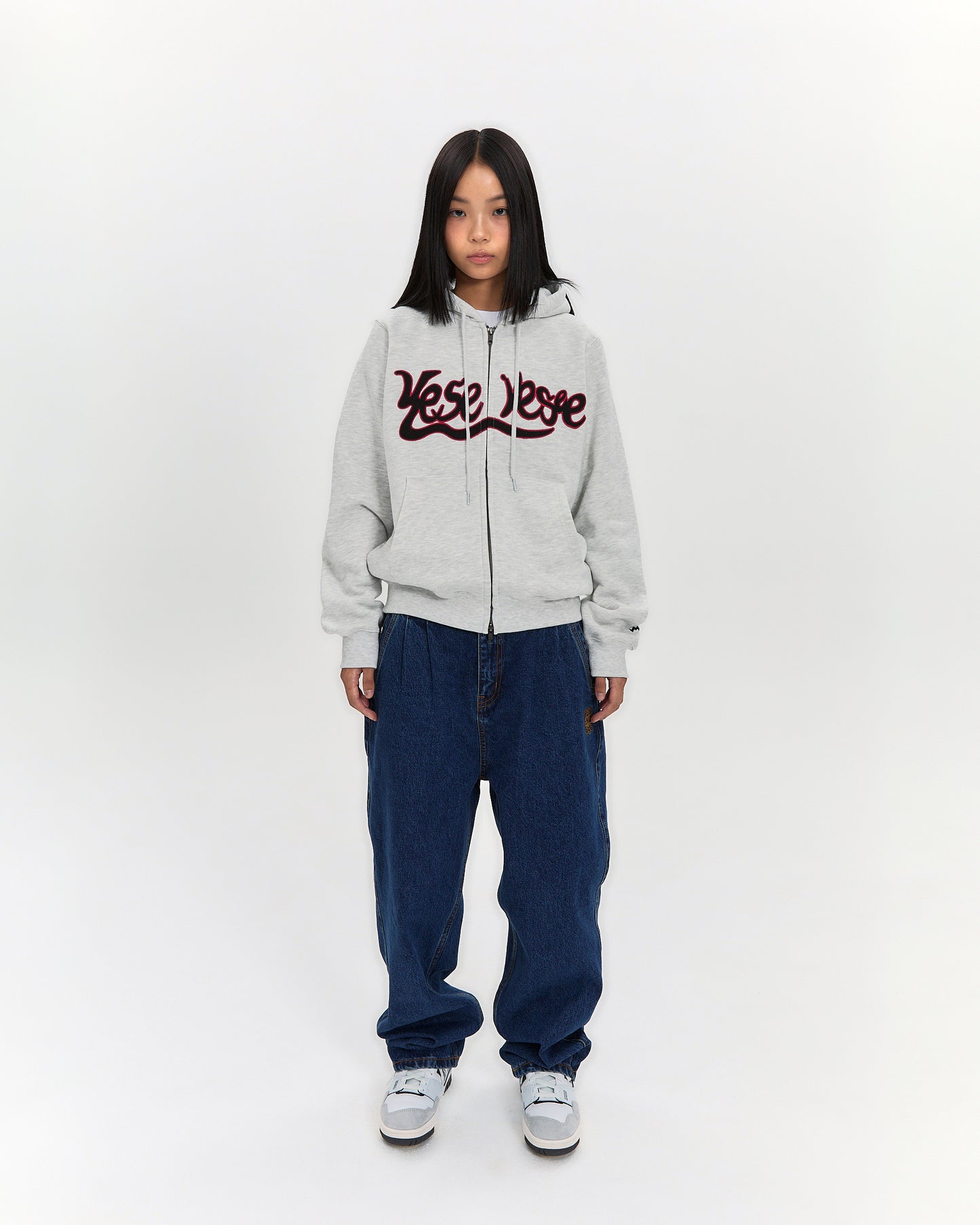 Y.E.S Snail Logo Zip-up Hoodie