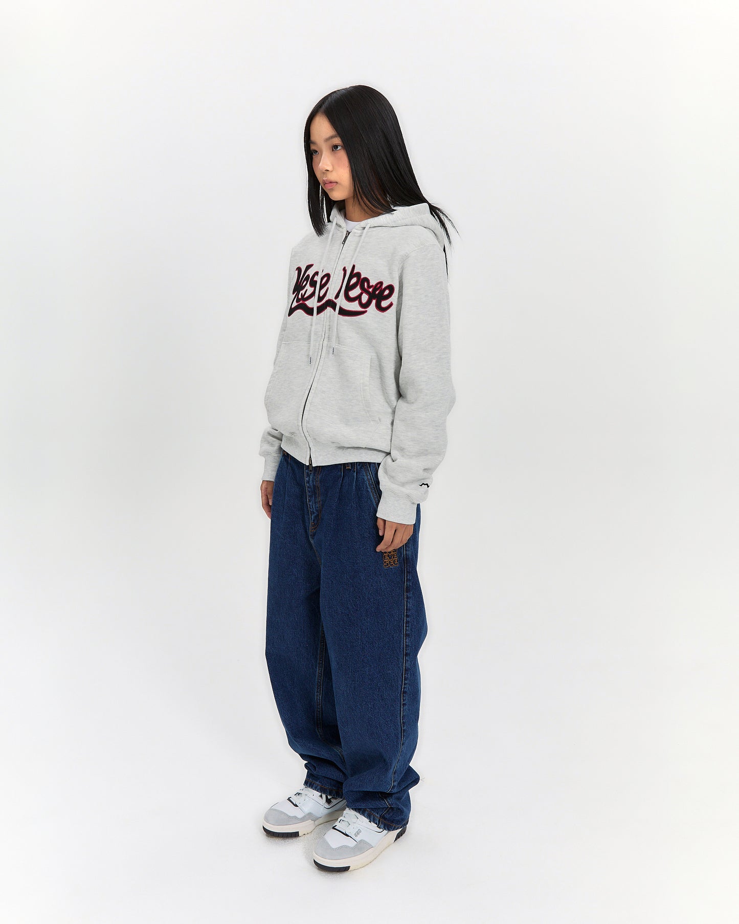 Y.E.S Snail Logo Zip-up Hoodie