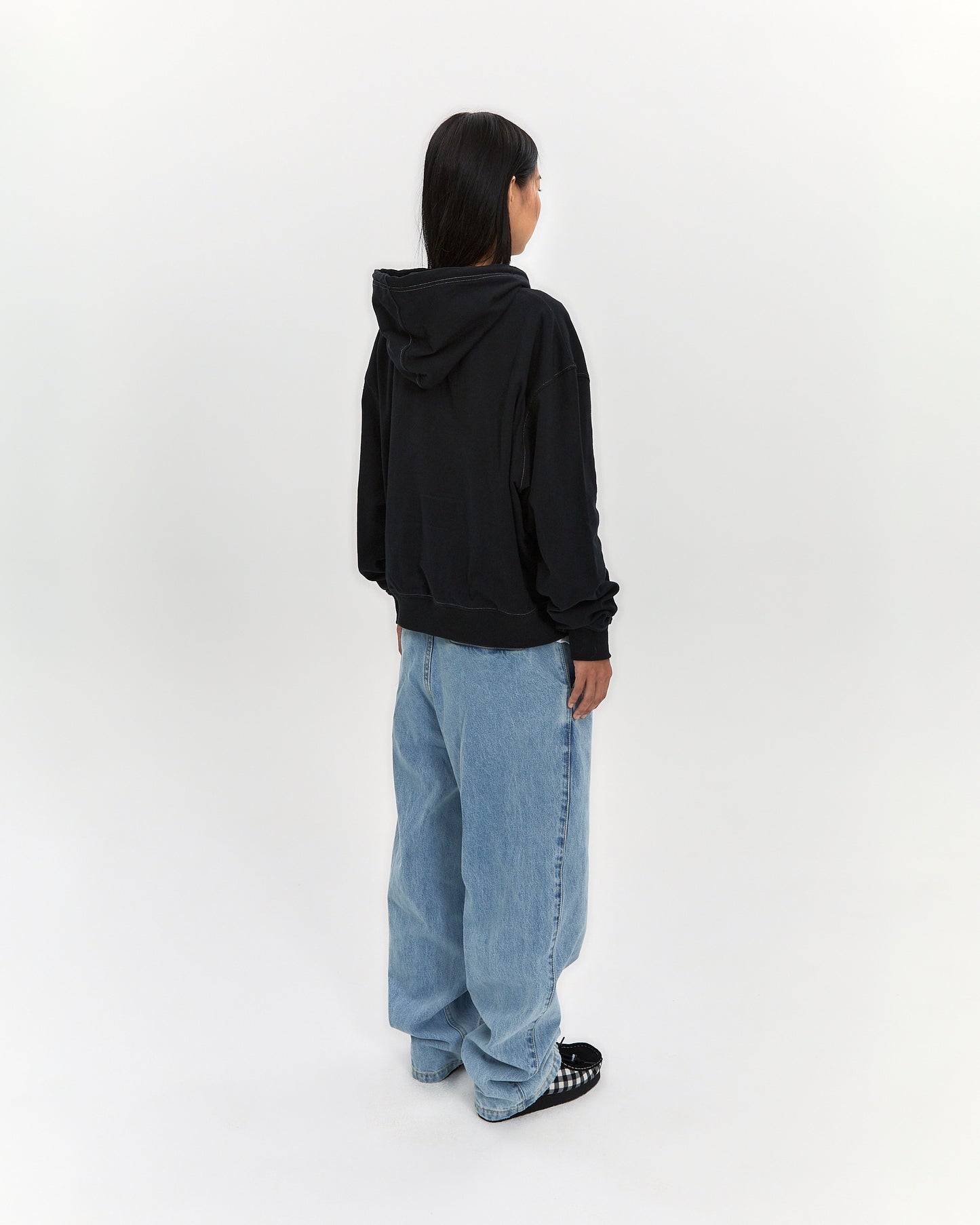 Two Tucked Denim Pants