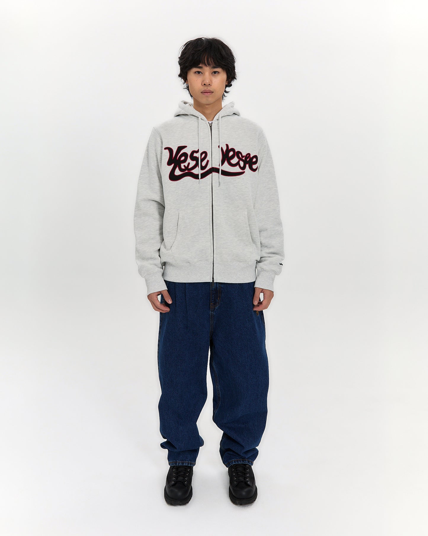 Y.E.S Snail Logo Zip-up Hoodie