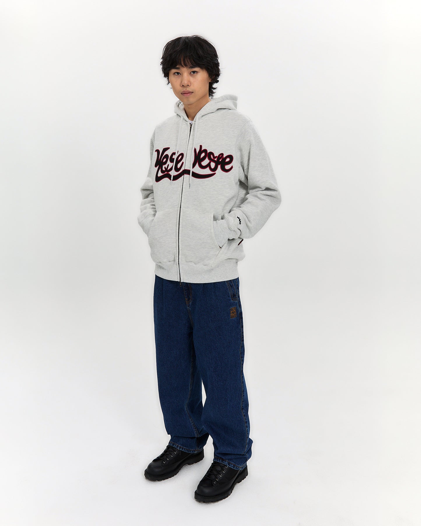 Y.E.S Snail Logo Zip-up Hoodie