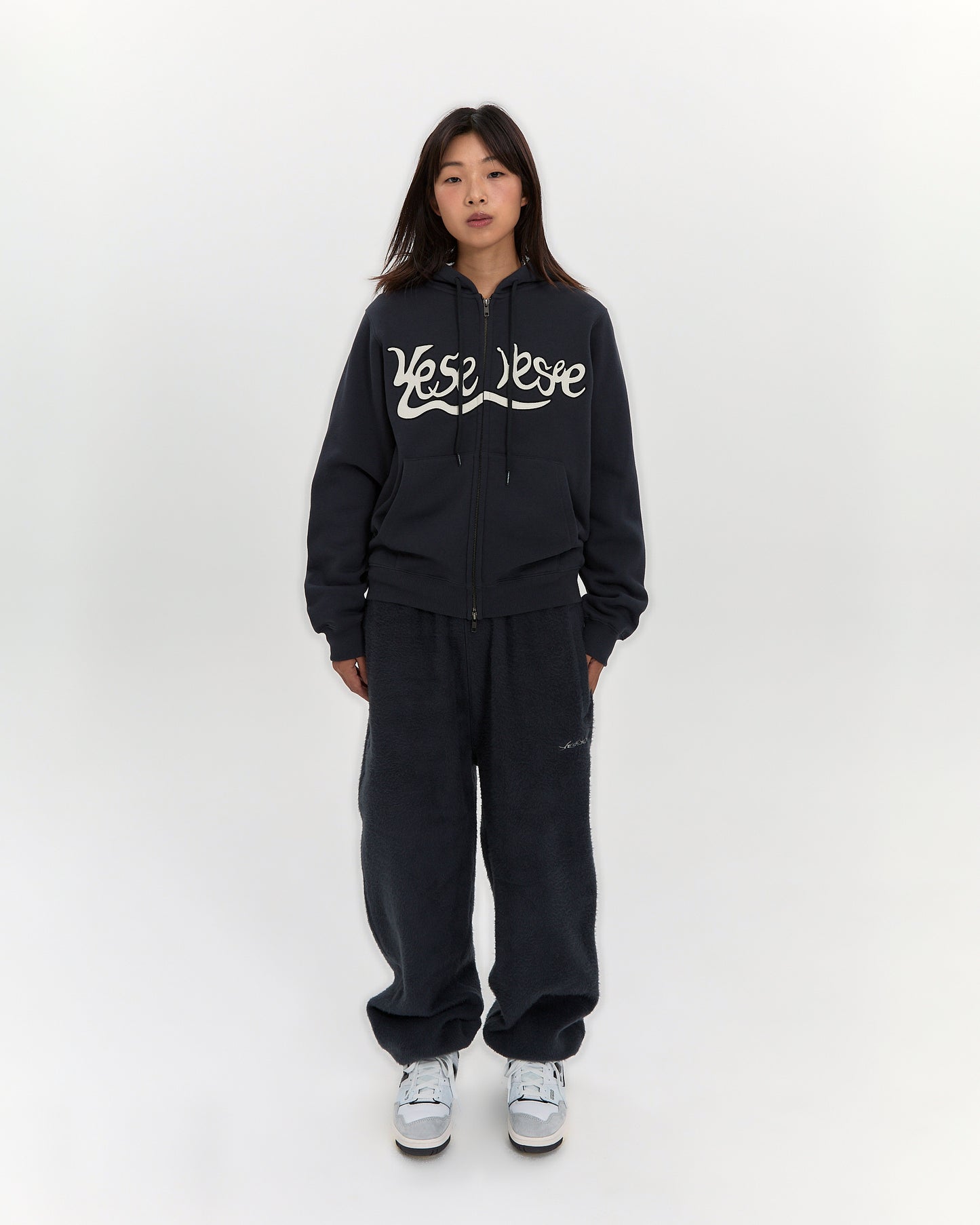 Y.E.S Snail Logo Zip-up Hoodie