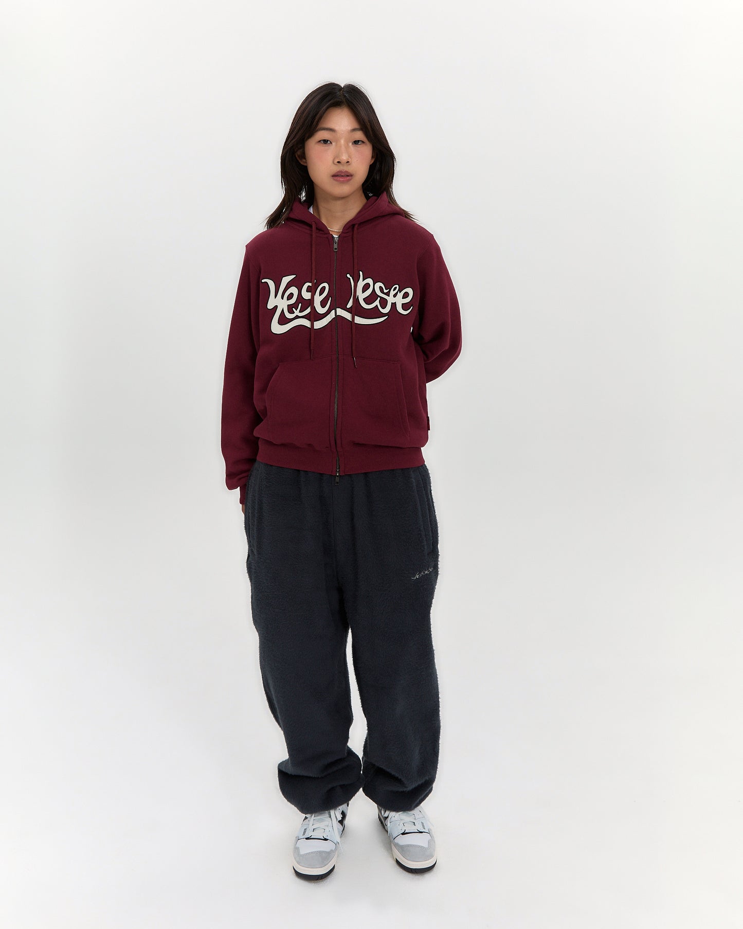 Y.E.S Snail Logo Zip-up Hoodie