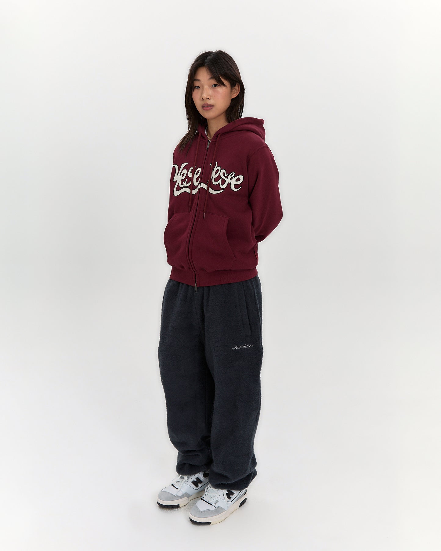 Y.E.S Snail Logo Zip-up Hoodie