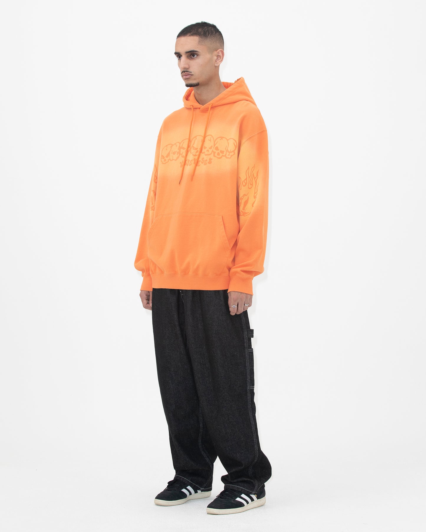 Y.E.S Fade-out Skull Hoodie