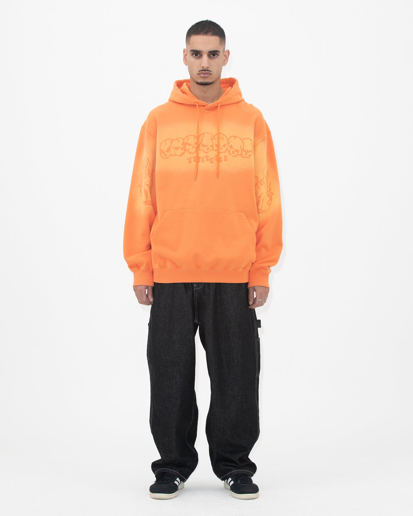 Y.E.S Fade-out Skull Hoodie