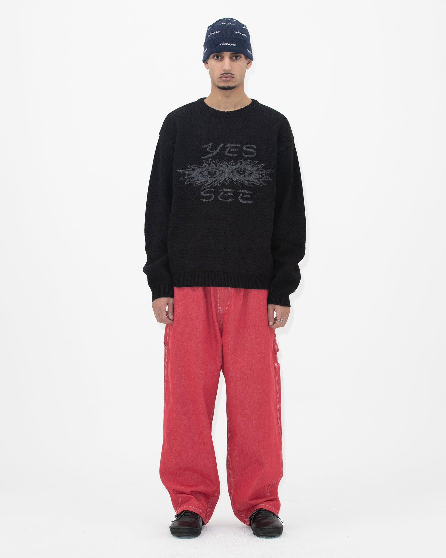 Eye Knit Pullover Sweater