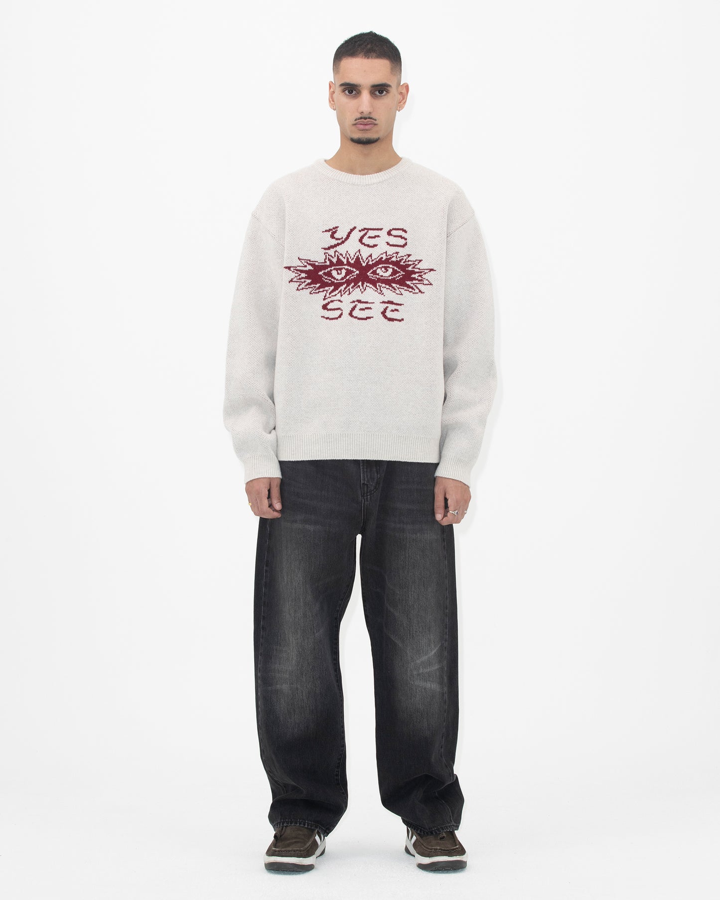 Eye Knit Pullover Sweater
