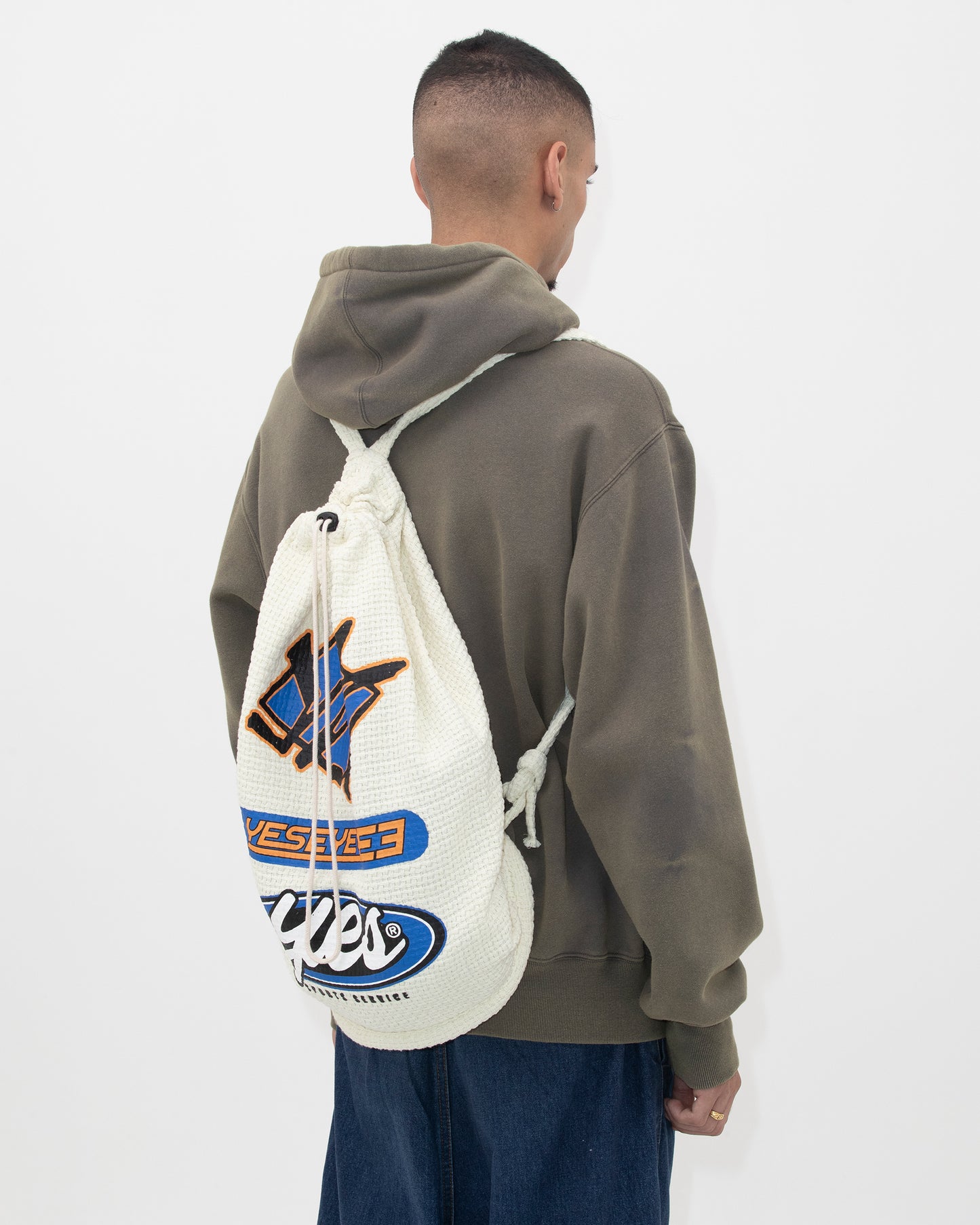 Jacquard Fabric String Bag