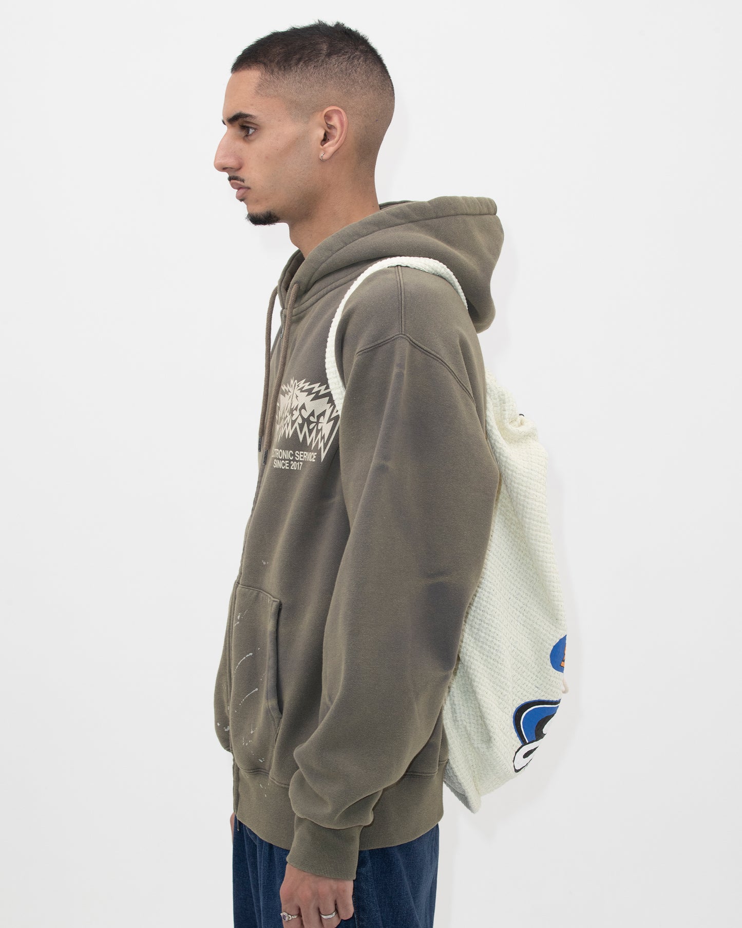 Jacquard Fabric String Bag