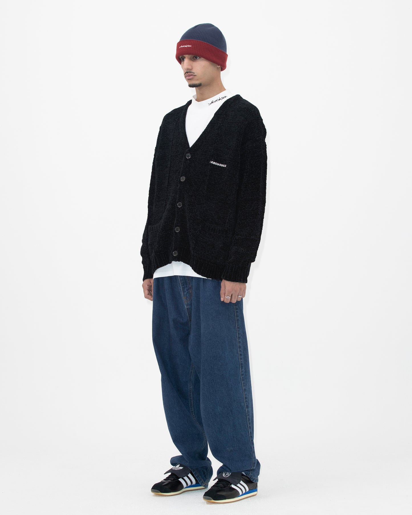 Grid Knit Cardigan