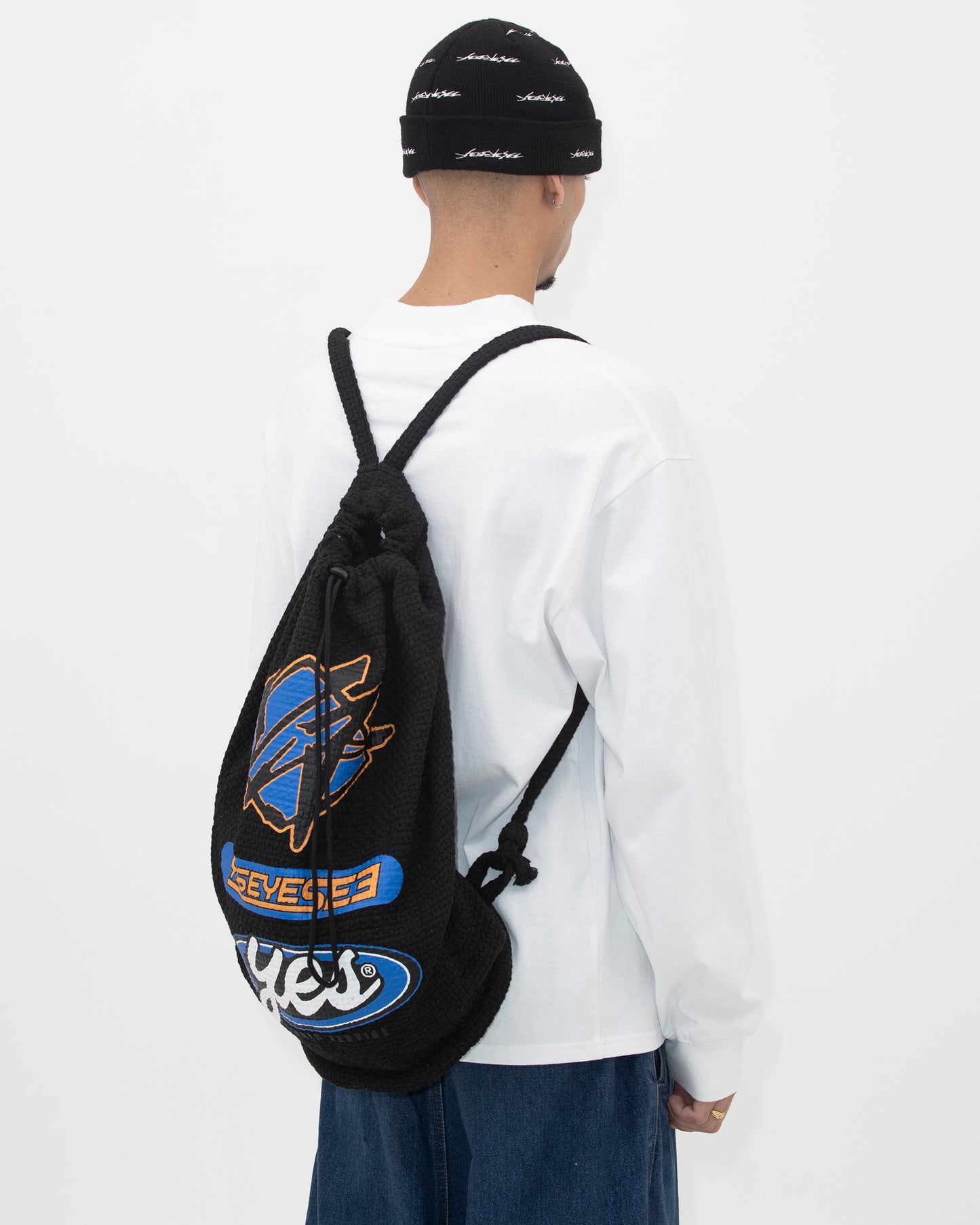 Jacquard Fabric String Bag