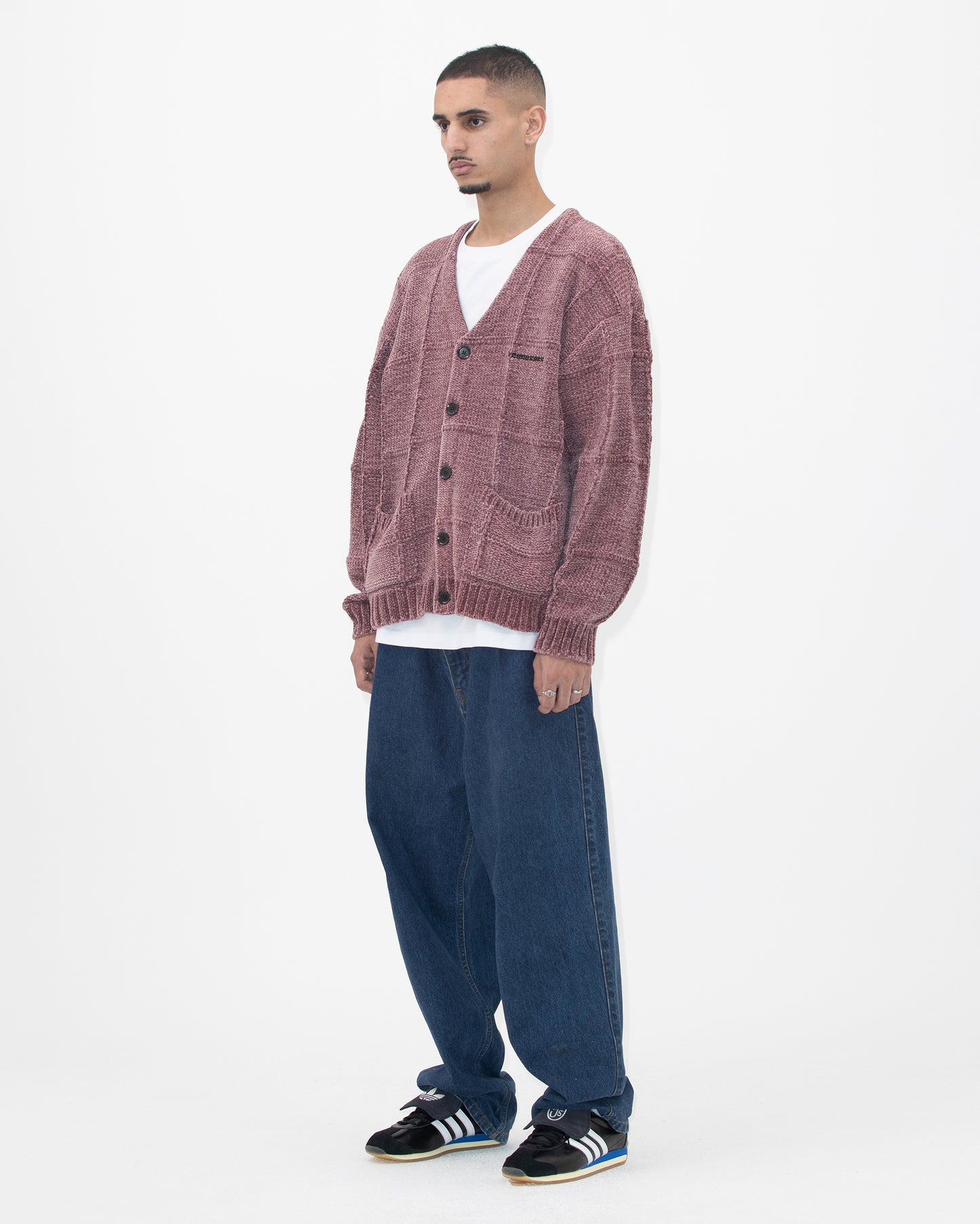 Grid Knit Cardigan