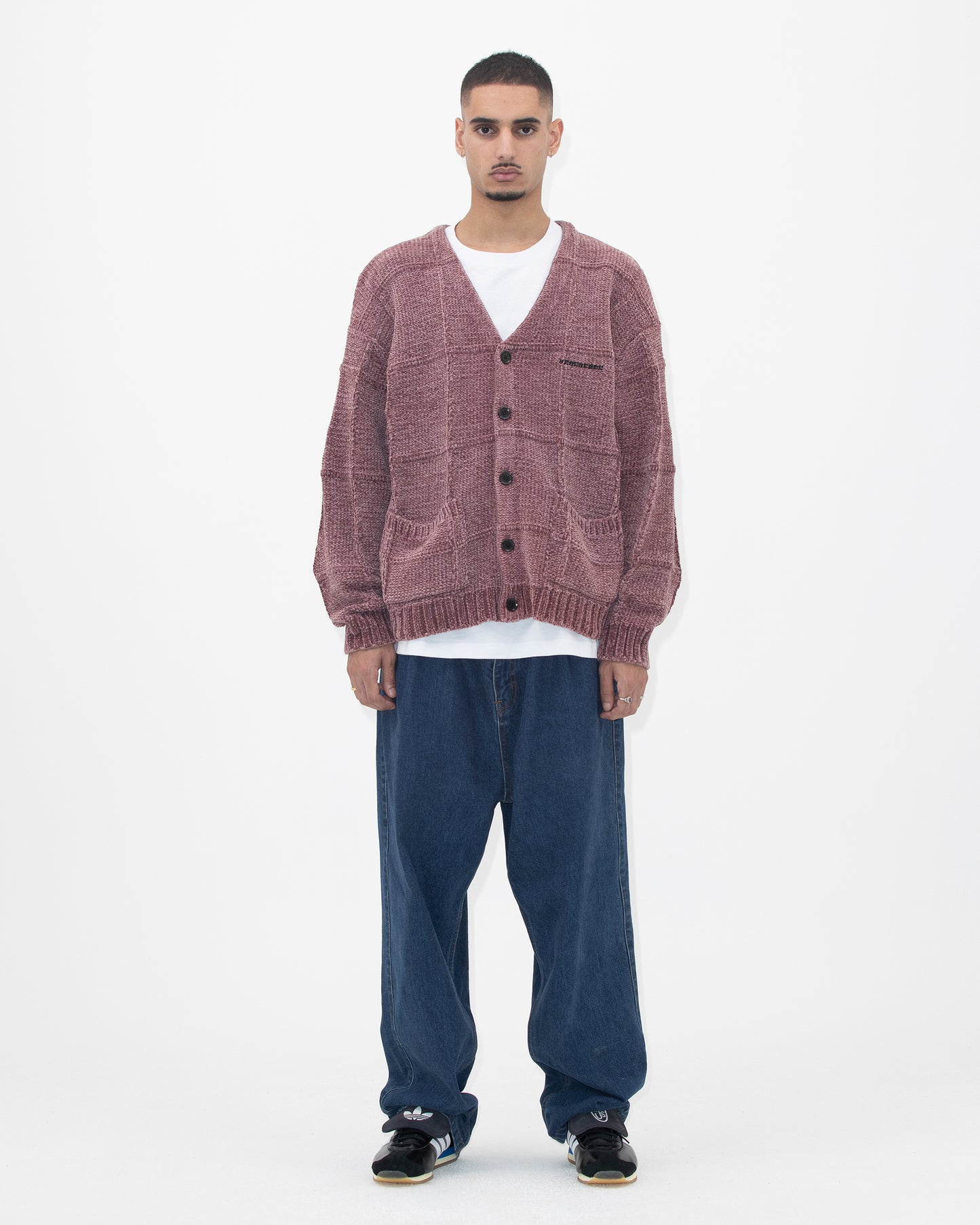 Grid Knit Cardigan