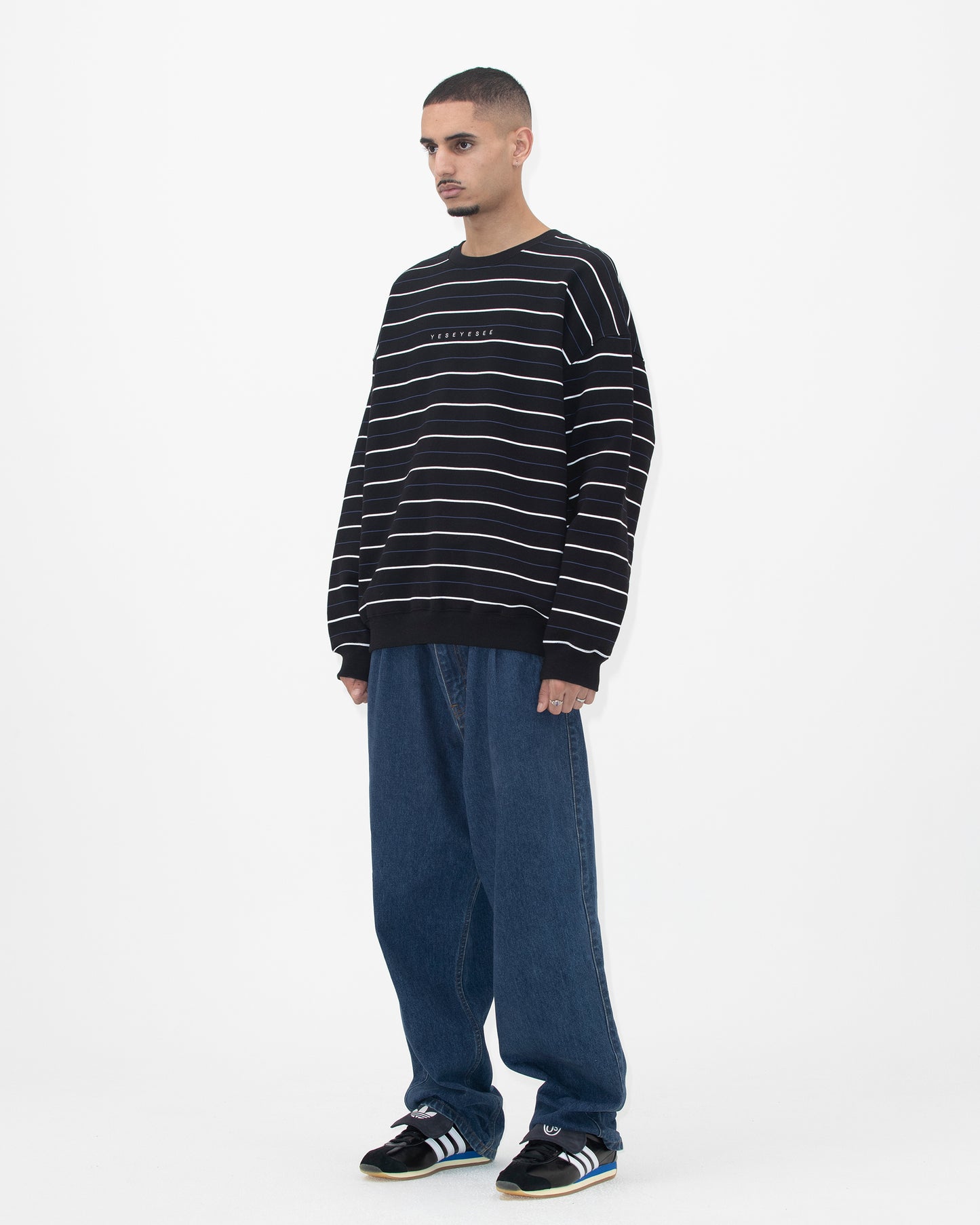 Y.E.S Thin Stripe Sweatshirt