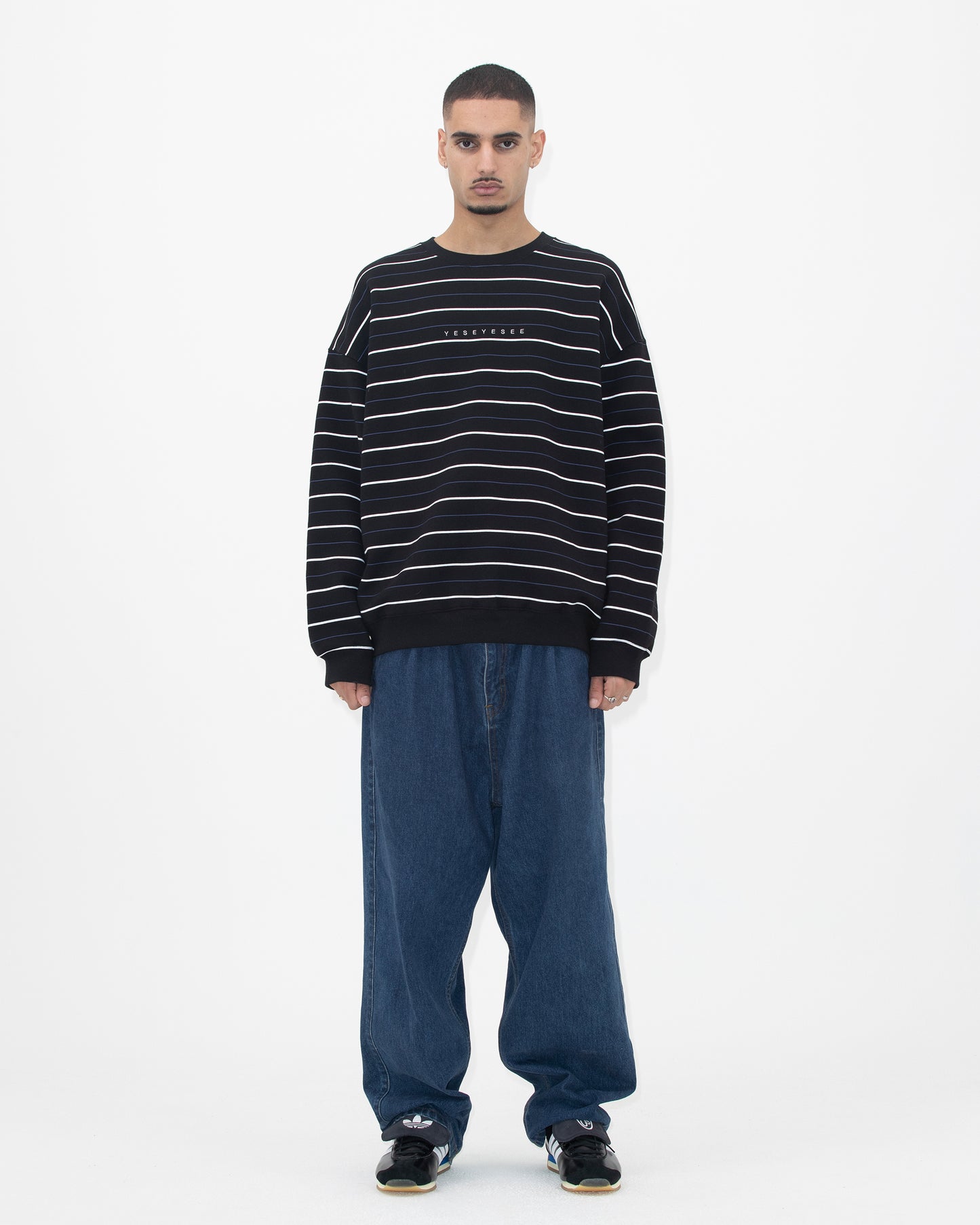 Y.E.S Thin Stripe Sweatshirt