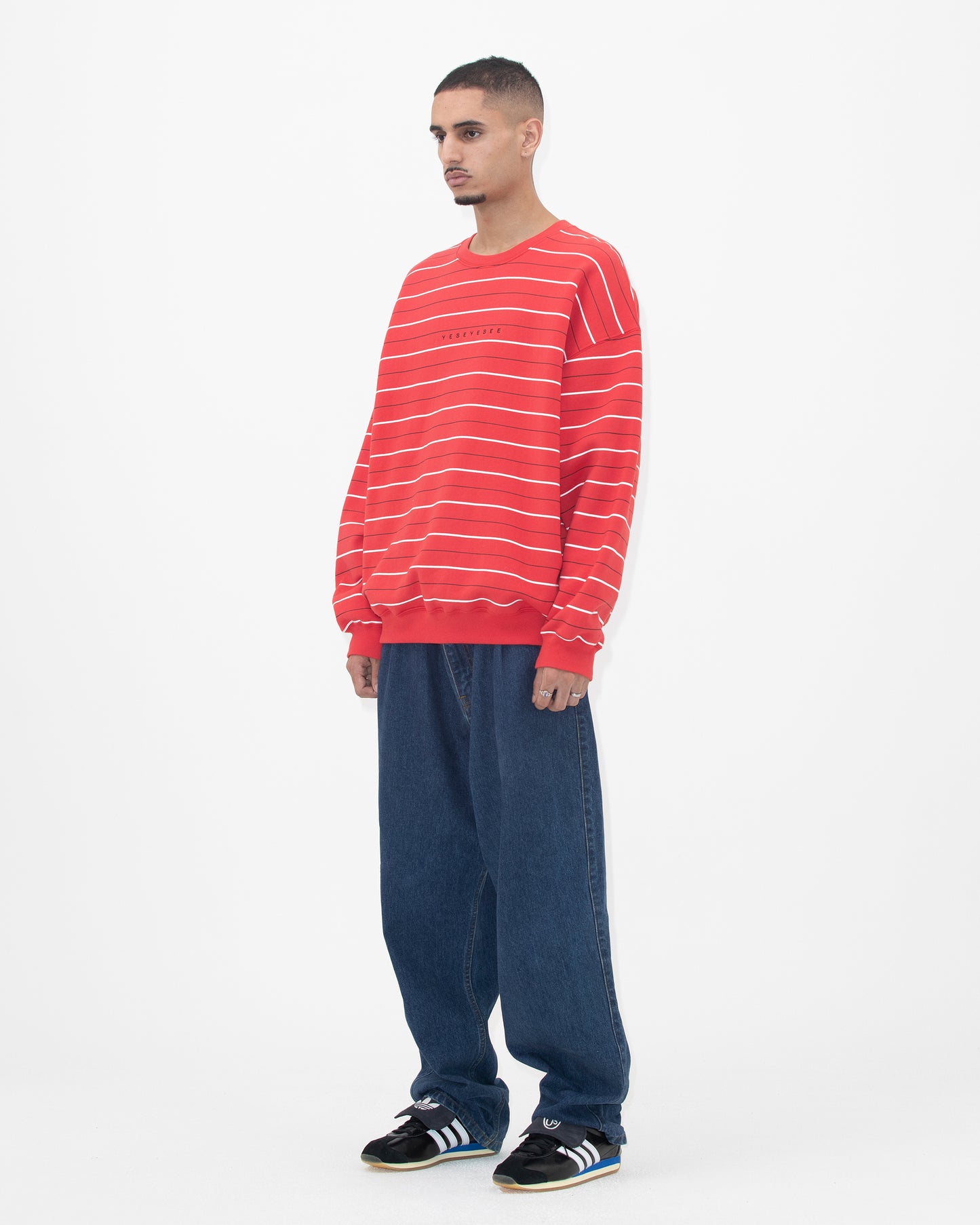 Y.E.S Thin Stripe Sweatshirt