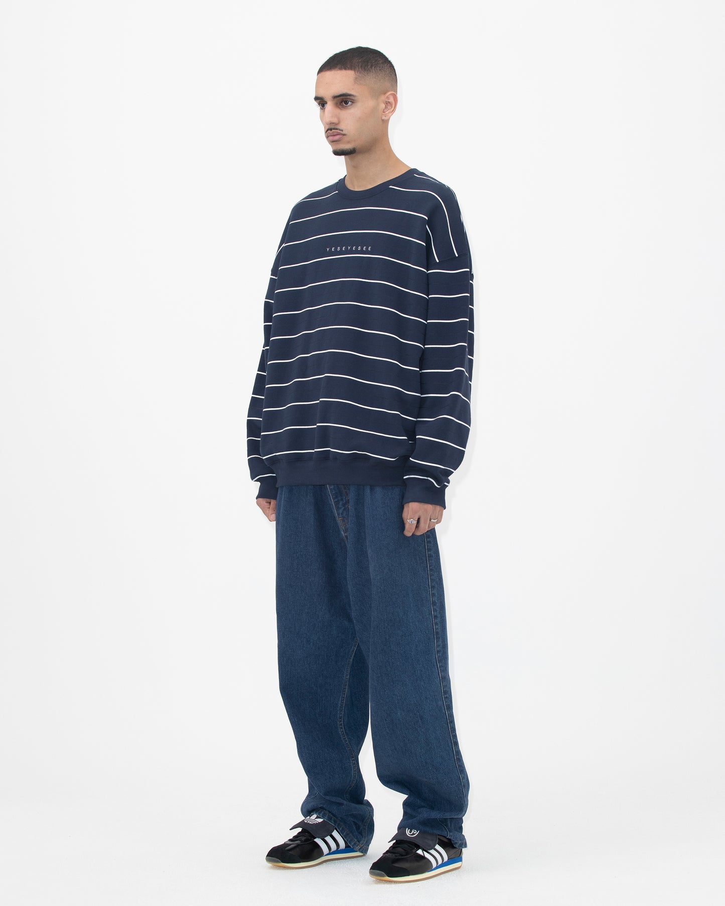 Y.E.S Thin Stripe Sweatshirt