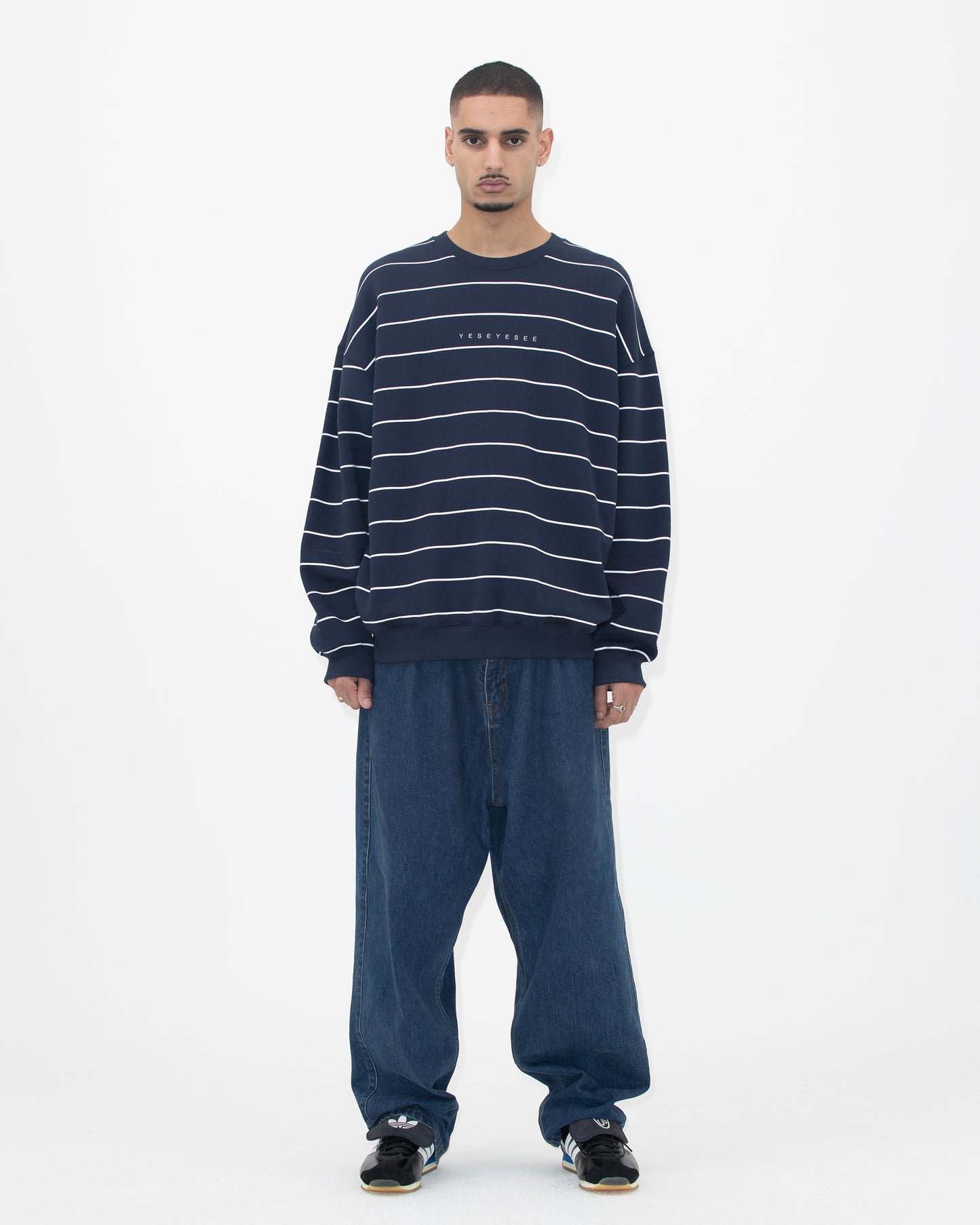 Y.E.S Thin Stripe Sweatshirt