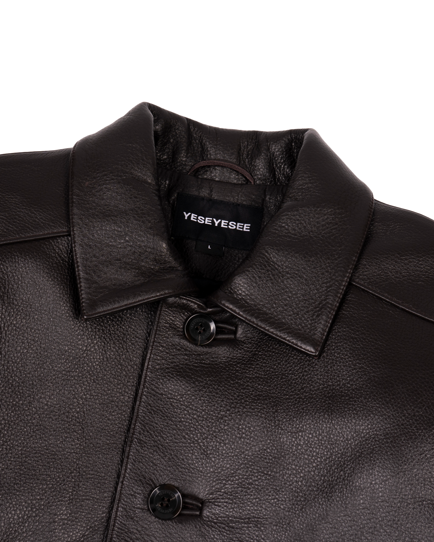 Glossy Leather Car Coat