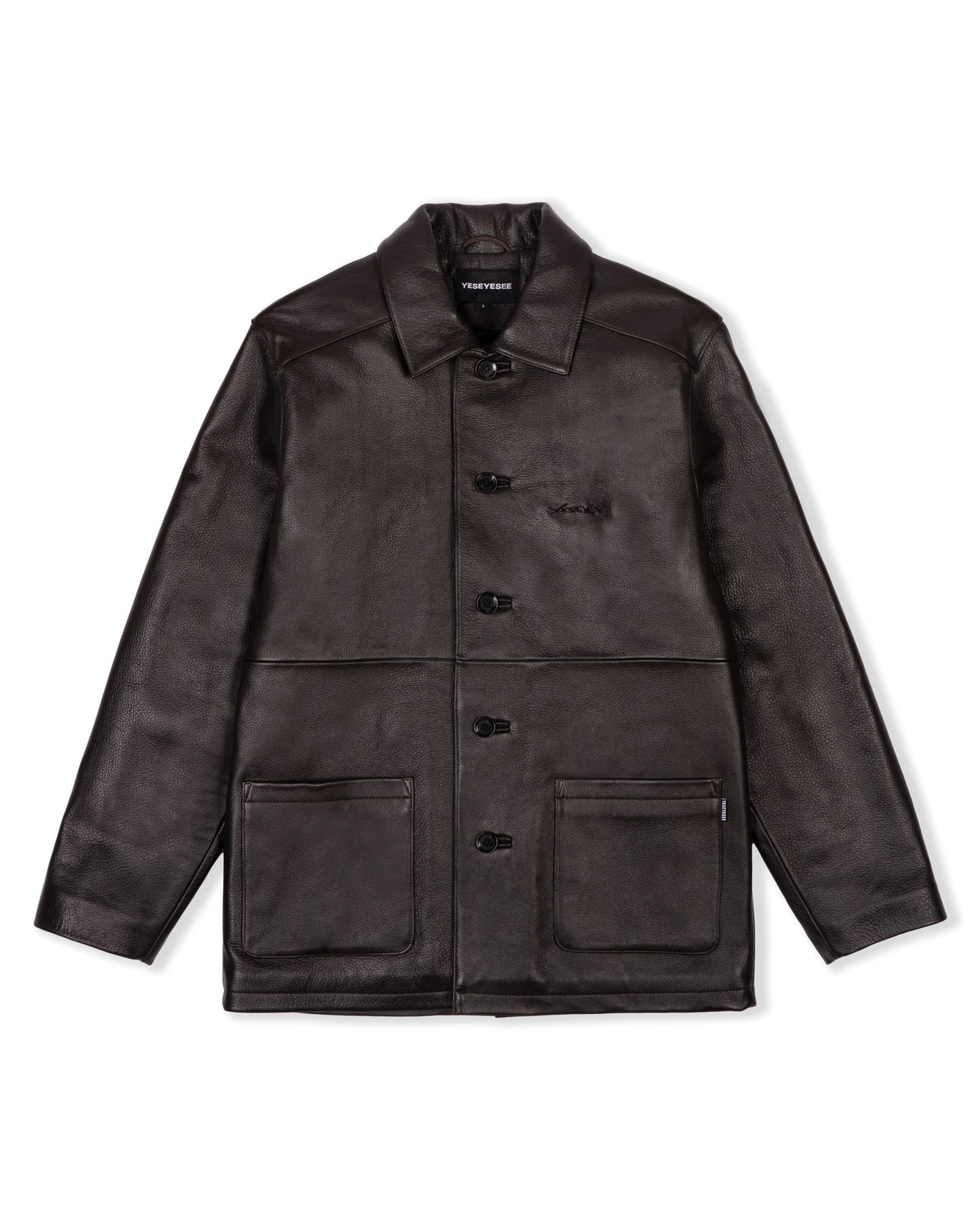 Glossy Leather Car Coat