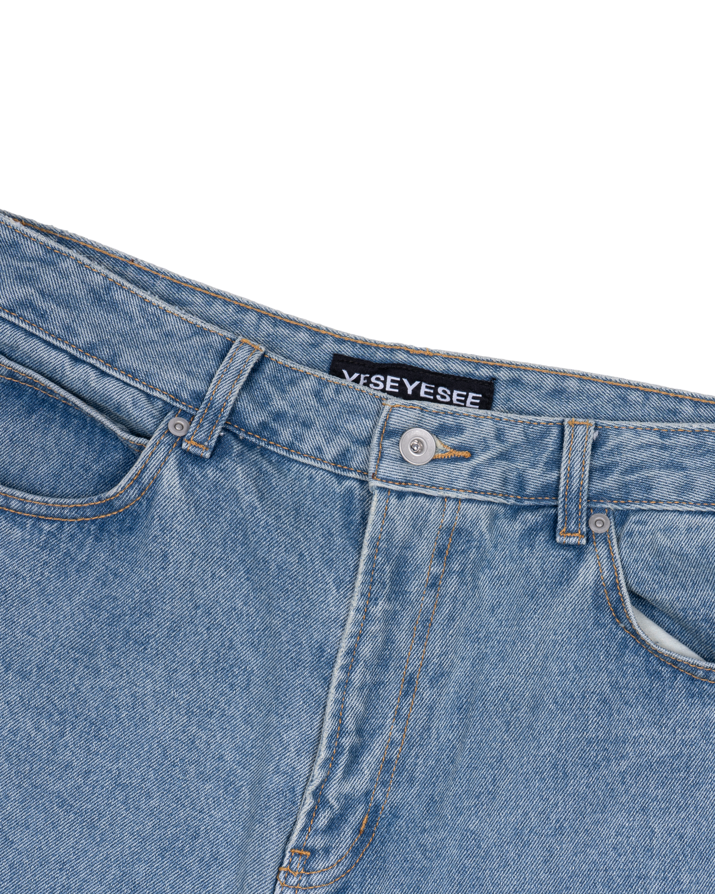 Knit Patched Jeans
