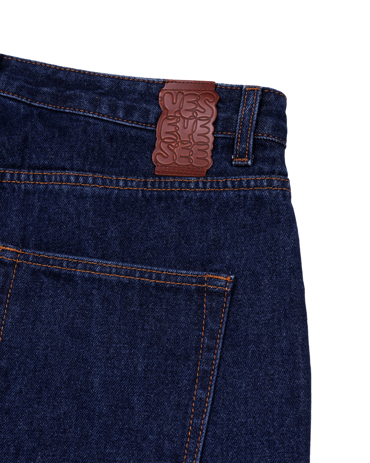 Knit Patched Jeans